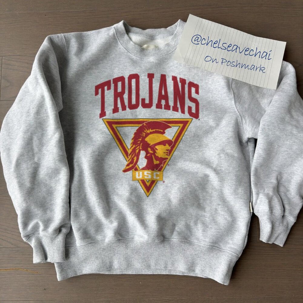 Vintage USC University of Southern California Mascot USC Trojans Football Shirt